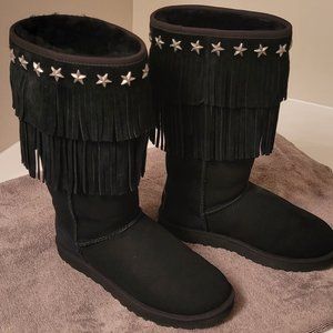 Ugg & Jimmy Choo Black Sora Boots